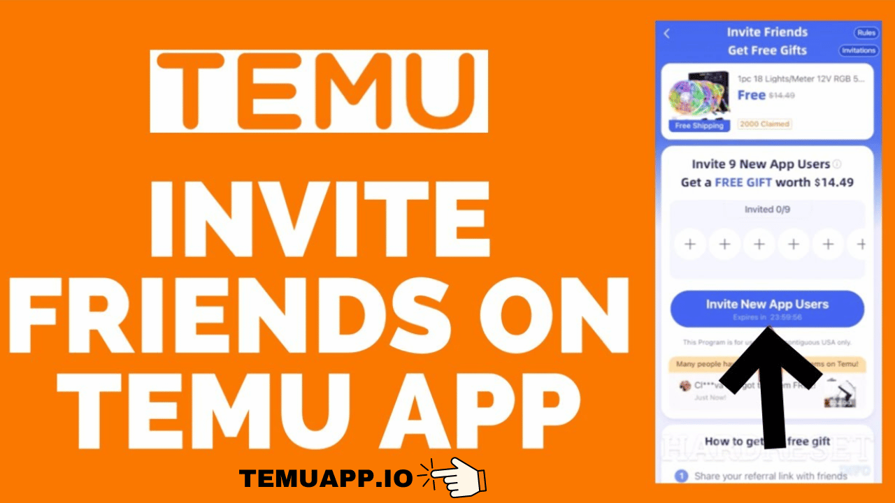 How To Set Up Temu To Invite Friends? - Generate URL