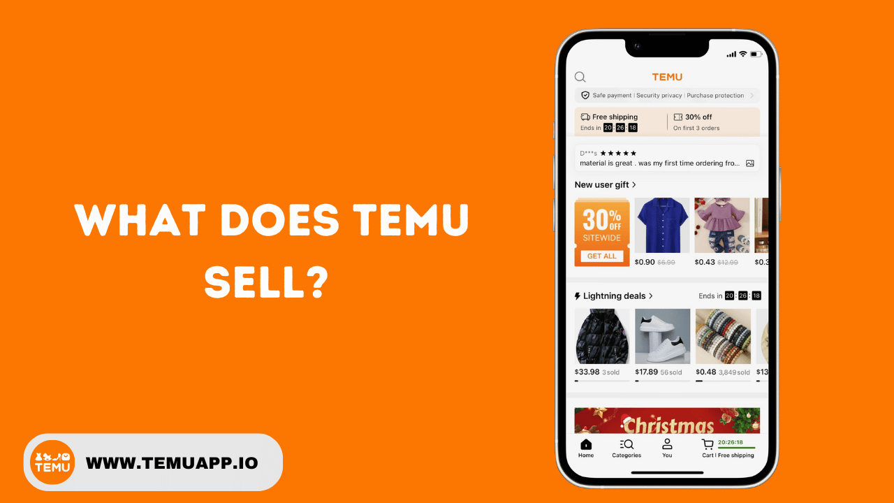  What does Temu sell? 