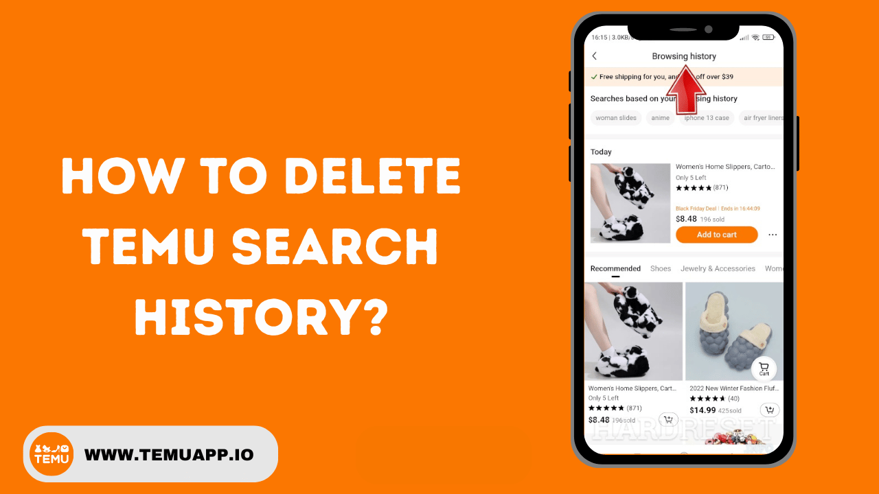 How To Delete Temu Search History?