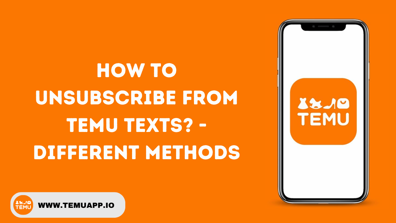 How to unsubscribe from Temu texts? - Different Methods