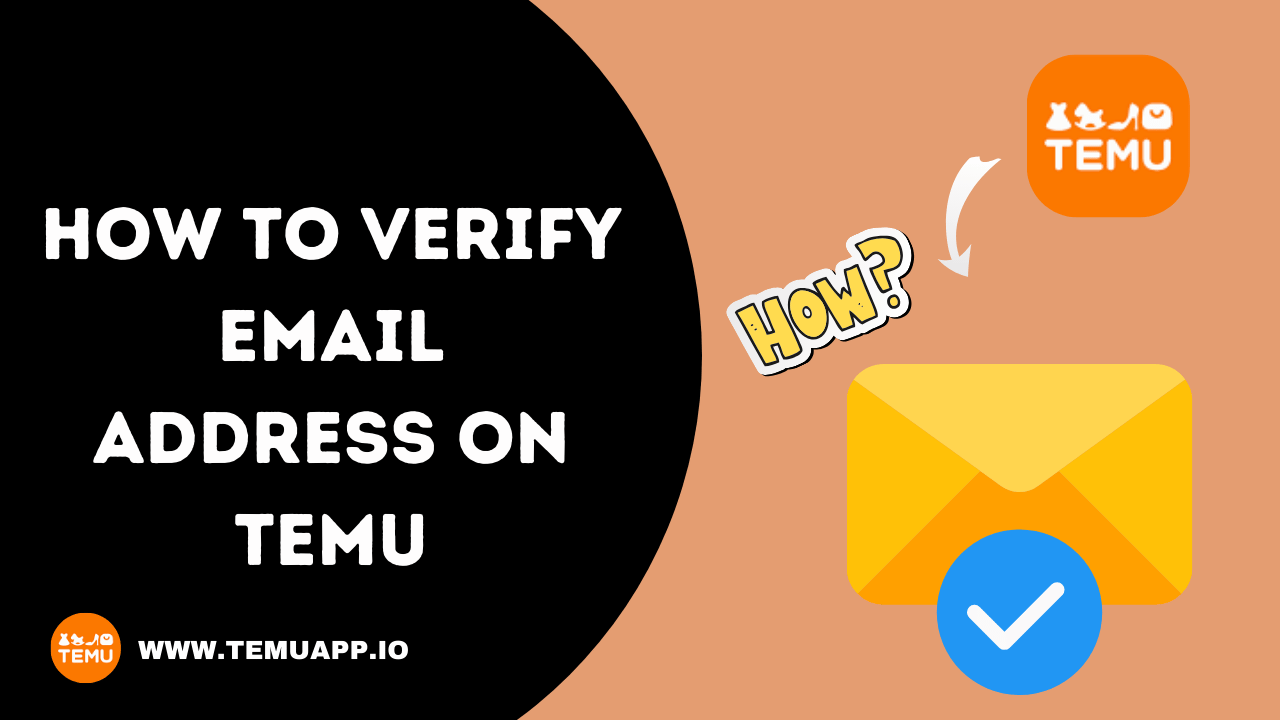 how to verify email address on temu