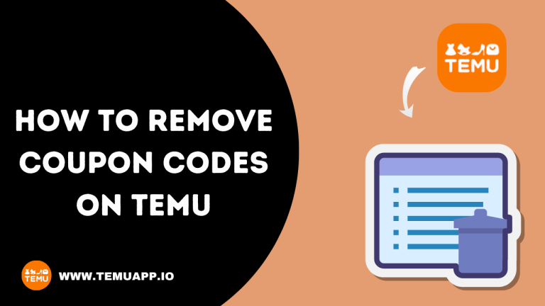 How To Remove Coupon Codes On Temu in 2024