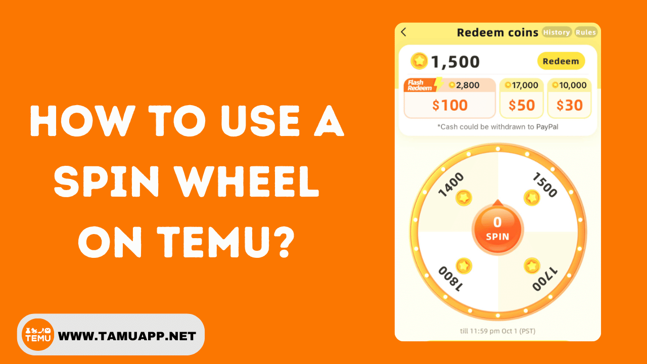 How To Use a Spin Wheel on Temu?