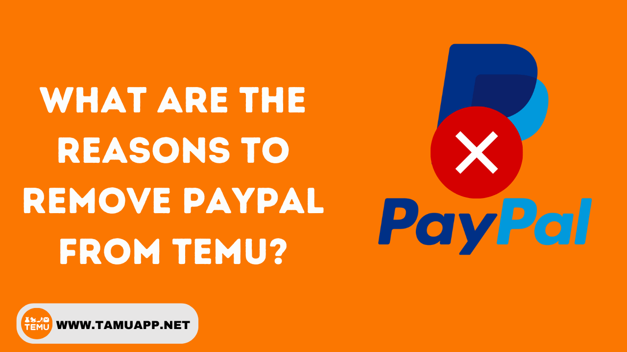 What Are the reasons to remove PayPal from Temu?